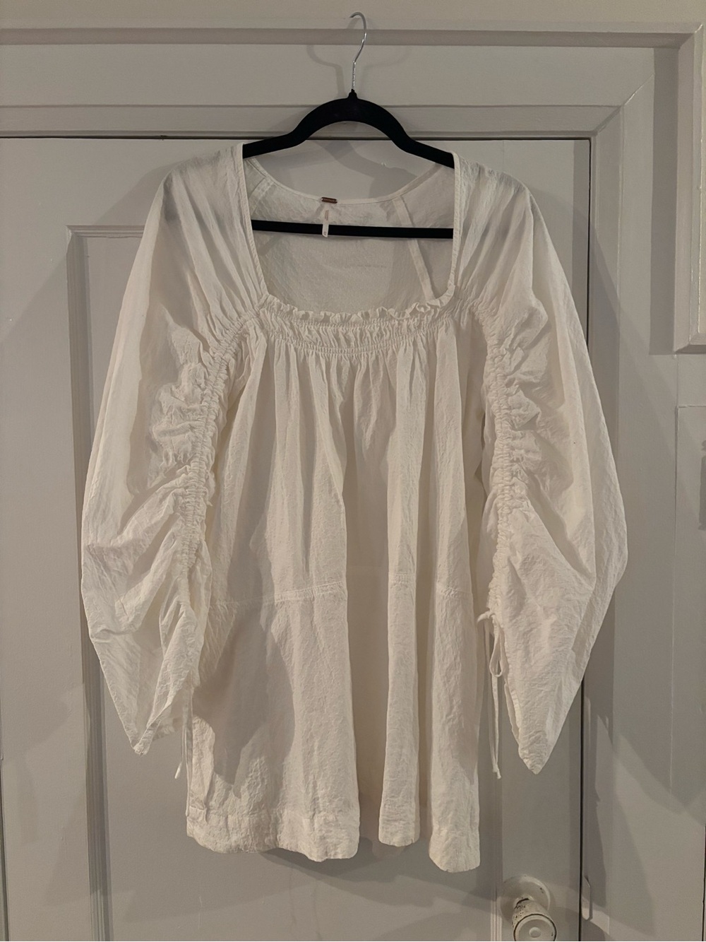 White babydoll dress with pockets